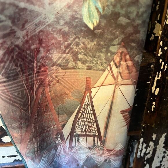 Evolution and Creation Southweatern Native American soft leggings. Size M EVCR - Picture 4 of 9